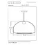 Premium MADUKA - Pendant lamp - 1xE27 - Black - 10450/47/30