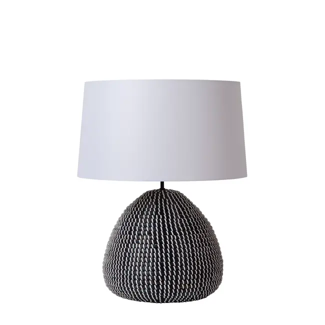 Premium MADUKA - Lampe de table - Ø 45 cm - 1xE27 - Noir - 10550/81/30