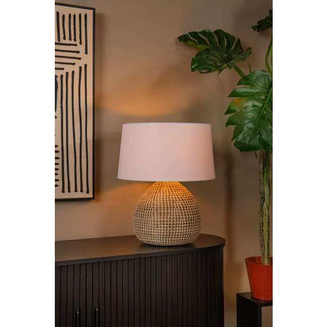 Lampe de table Premium MADUKA - Ø 45 cm - 1xE27 - Naturel - 10550/81/43