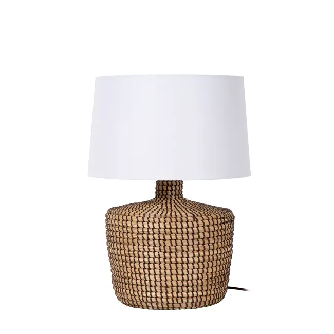 Lampe de table Premium AMBALA - Ø 35 cm - 1xE27 - Naturel - 10551/81/73