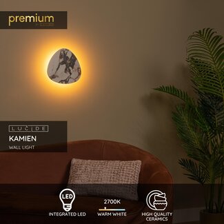 Lucide Premium Premium KAMIEN - Wandlamp - LED - 1x11W 2700K - Wit