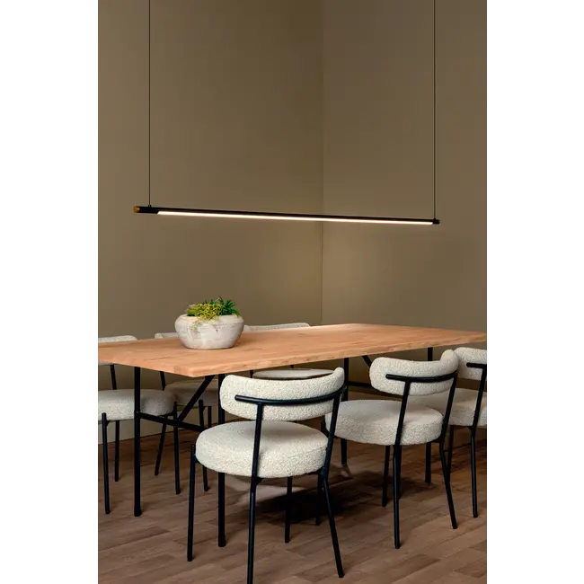 Premium MARNIK - Hanglamp - Ø 2,5 cm - LED Dimb. - CCT - 1x24W 2700K/4000K - Handbewegingssensor - Zwart - 41405/32/30