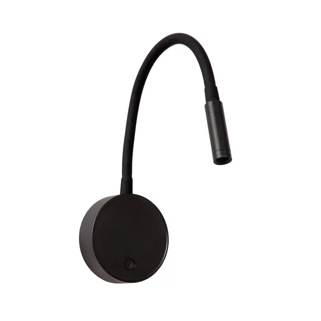 Premium ASJA - Oplaadbare Wandspot / Wandlamp - Accu/Batterij - LED 3 StepDim - 1x3W 2700K - Zwart - 41206/03/30