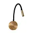 Premium ASJA - Oplaadbare Wandspot / Wandlamp - Accu/Batterij - LED 3 StepDim - 1x3W 2700K - Mat Goud / Messing - 41206/03/02