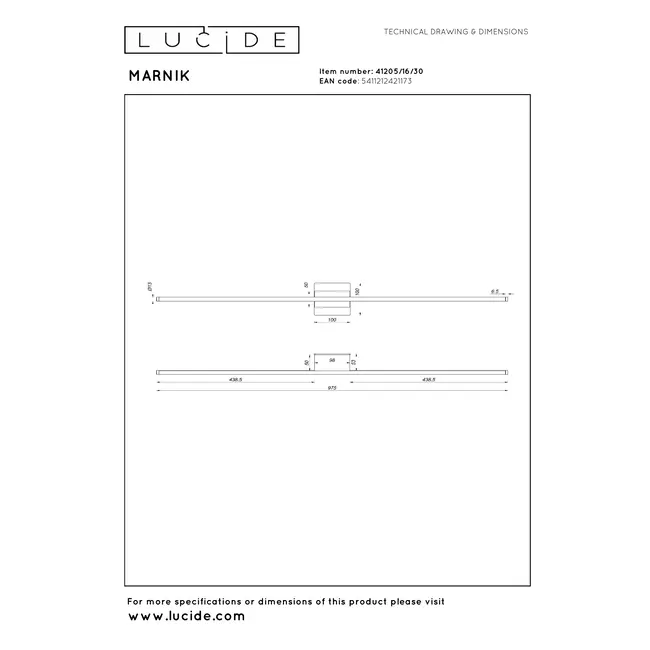 Premium MARNIK - Wandlamp - LED Dimb. - CCT - 1x18W 2700K/4000K - Zwart - 41205/16/30
