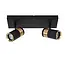 GORIK - Spot de plafond - 2xGU10 - Noir - 53909/02/30