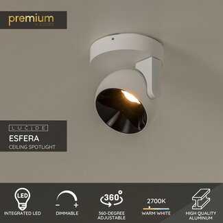 Lucide Premium Premium ESFERA - Ceiling spotlight - LED Dimming. - 1x11W 2700K - White