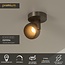 Lucide Premium Premium ESFERA - Ceiling spotlight - Ø 11.2 cm - LED Dimb. - 1x11W 2700K - Grey iron