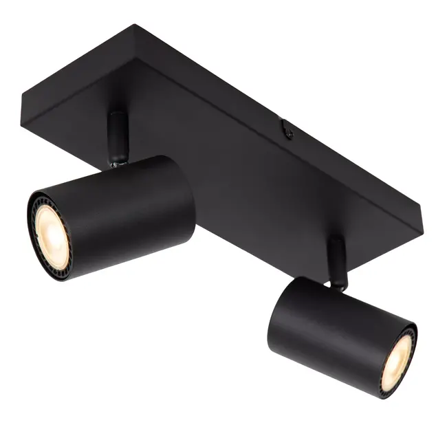 AMIGO - Spot plafond - 2xGU10 - Noir - 53910/02/30