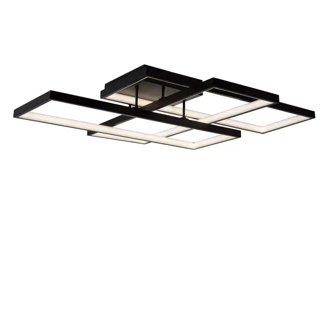 LOKERO - Flush ceiling light - LED Dim. - CCT - 1x60W 2700K/4000K - Black - 78101/60/30