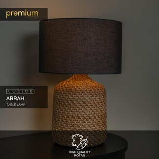 Lucide Premium Premium ARRAH - Table lamp - Ø 35 cm - 1xE27 - Natural