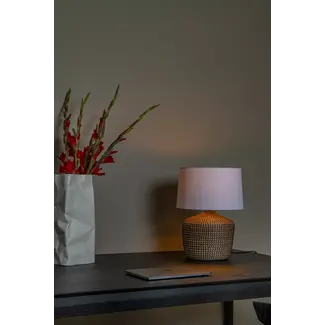 Lucide Premium Premium AMBALA - Table lamp - Ø 45 cm - 1xE27 - Natural
