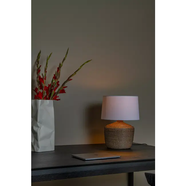Premium AMBALA - Table lamp - Ø 45 cm - 1xE27 - Natural - 10552/81/73