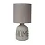 COSBY - Lampe de table - Ø 16,5 cm - 1xE14 - Gris - 47503/81/36