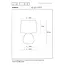 MARMO - Lampe de table - Ø 16 cm - 1xE14 - Noir - 47508/81/30