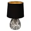 MARMO - Tafellamp - Ø 16 cm - 1xE14 - Zwart - 47508/81/30