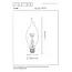 CT35 - Lampe à filament - Ø 3,5 cm - LED Dim. - E14 - 1x3W 2200K - Ambre - 49036/03/62