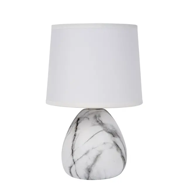 MARMO - Lampe de table - Ø 16 cm - 1xE14 - Blanc - 47508/81/31