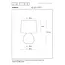 MARMO - Tafellamp - Ø 16 cm - 1xE14 - Wit - 47508/81/31