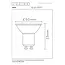 MR16 - LED lamp - Ø 5 cm - LED - GU10 - 1x5W 2700K - Transparent - 49008/05/60