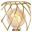 DANZA - Tafellamp - Ø 25 cm - 1xE27 - Mat Goud / Messing - 21528/25/02