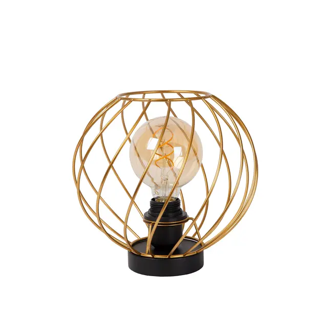 DANZA - Tafellamp - Ø 25 cm - 1xE27 - Mat Goud / Messing - 21528/25/02