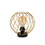 DANZA - Tafellamp - Ø 25 cm - 1xE27 - Mat Goud / Messing - 21528/25/02