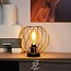 Lucide DANZA - Tafellamp - Ø 25 cm - 1xE27 - Mat Goud / Messing