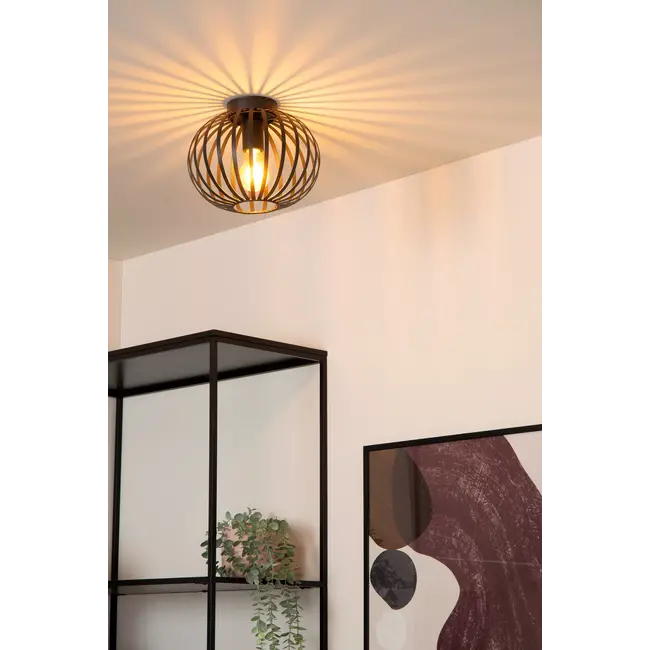Lucide MANUELA - Ceiling lamp - Ø 25 cm - 1xE27 - Black