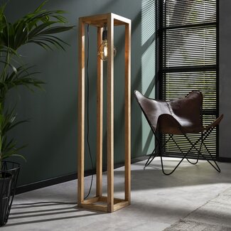 LioLights Lampadaire en bois - OUTLET