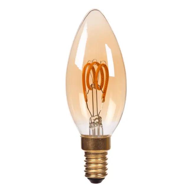 C35 - Ampoule à filament - Ø 3,5 cm - LED 3 StepDim (Memory) - E14 - 1x3W 2200K - Ambre - 49043/95/62