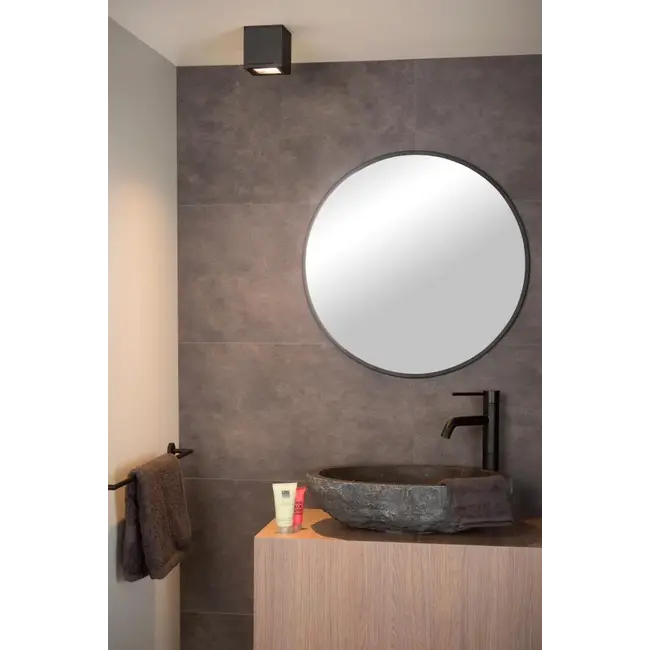 AVEN - Spot de plafond Salle de bain - 1xGU10 - IP65 - Noir - 22963/01/30