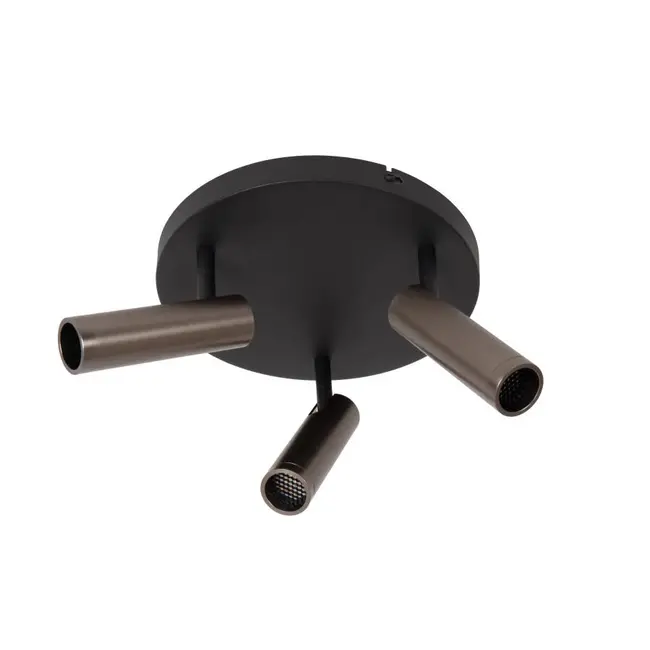 GRADO - Plafondspot - Ø 25 cm - 3xGU10 (MR11) - Grijs ijzer - 22974/13/15