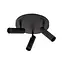 GRADO - Spot de plafond - Ø 25 cm - 3xGU10 (MR11) - Noir - 22974/13/30