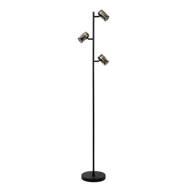 UPTON - Floor lamp - 3xGU10 - Smoke - 57700/03/65
