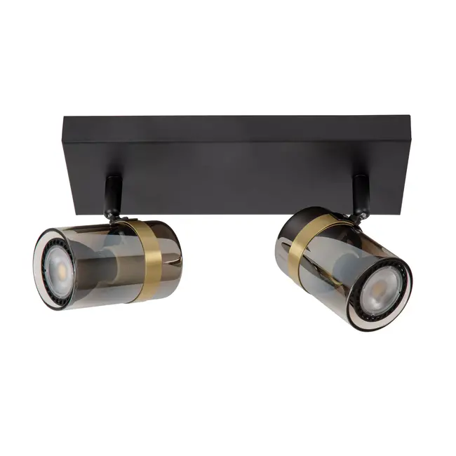 UPTON - Spot de plafond - 2xGU10 - Fumé - 57900/02/65