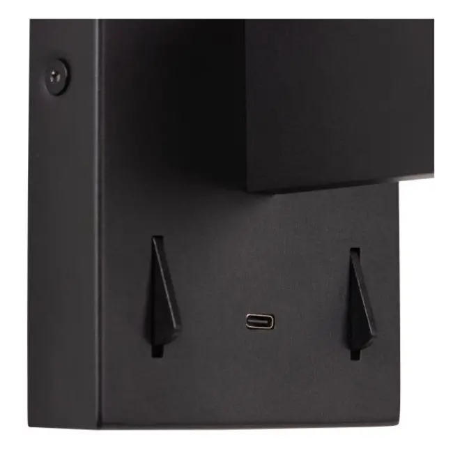 FINAN - Applique - LED - 2700K - Avec prise USB - Noir - 68210/09/30