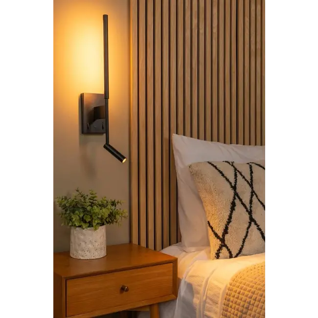 FINAN - Wandlamp - LED - 2700K - Met USB oplaadpunt - Zwart - 68210/09/30