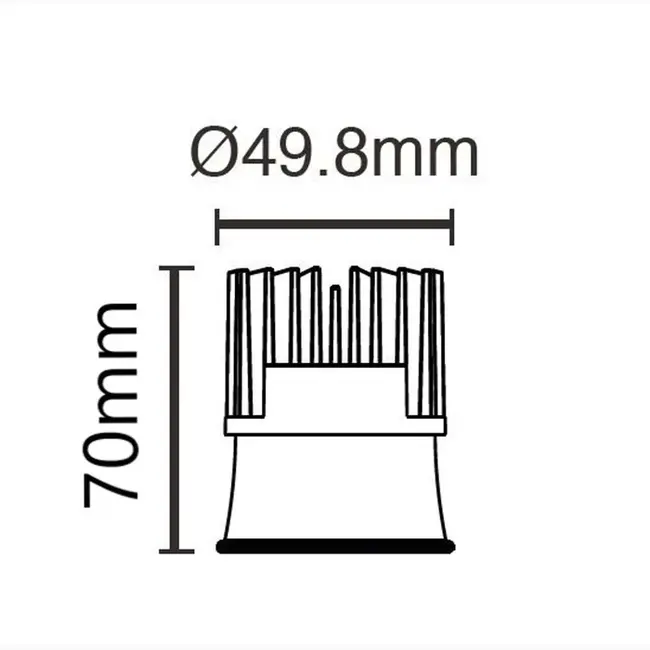 Zenkai 500mA  LED Module - Zwart - 2700K