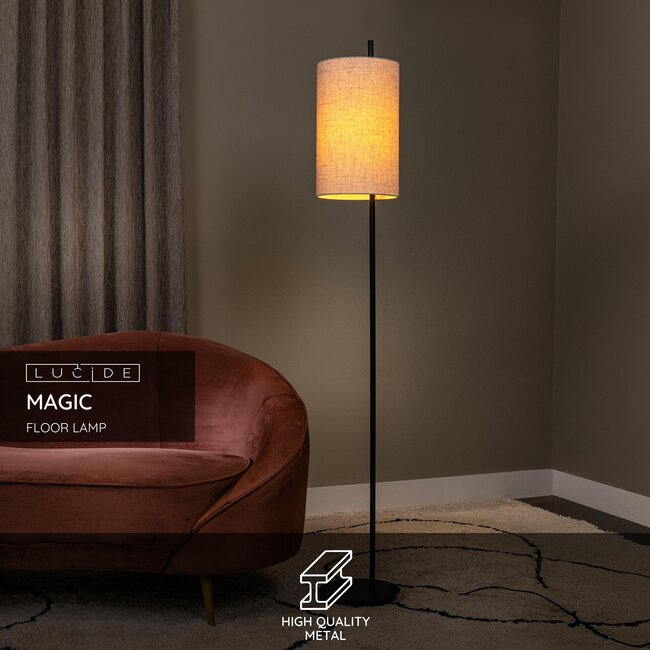 MAGIC - Floor lamp - Ø 24 cm - 1xE27 - Black - 68711/81/30