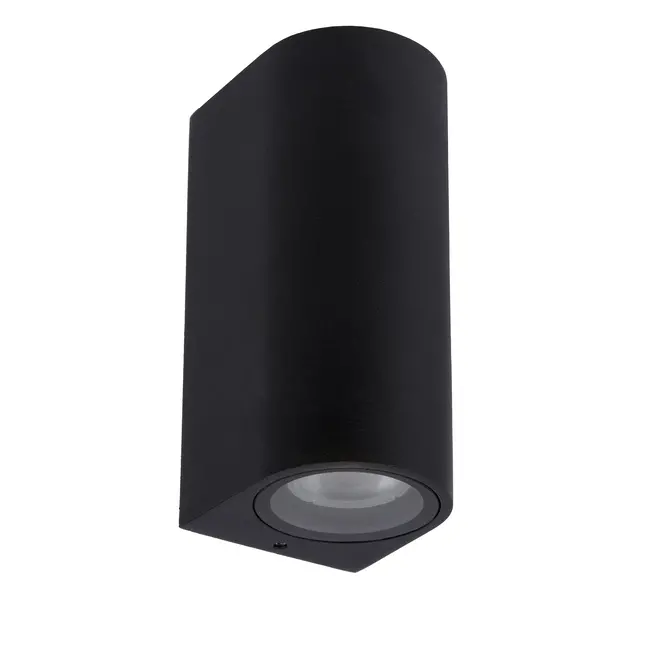 ZARO - Spot mural / Applique murale Intérieur/Extérieur - 2xGU10 - IP44 - Noir - 69801/02/30
