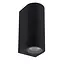 ZARO - Wandspot / Wandlamp Binnen/Buiten - 2xGU10 - IP44 - Zwart - 69801/02/30