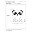DODO PANDA - Lampe de table Chambre d'enfant - LED 3 StepDim - 1x3W 4000K - Noir - 71593/03/30