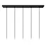 LIONEL - Pendant lamp - 5xE27 - Black - 73406/05/30