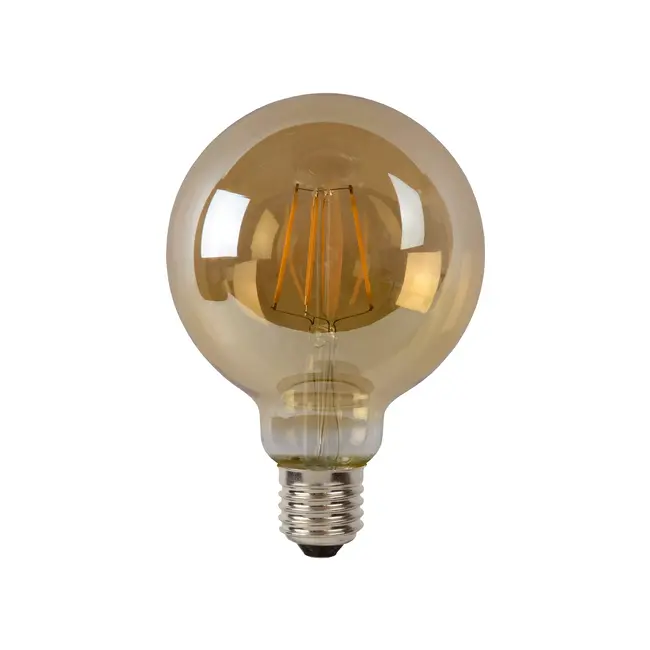 G95 - Lampe à filament - Ø 9,5 cm - LED Dim. - E27 - 1x5W 2700K - Ambre - 49069/05/62