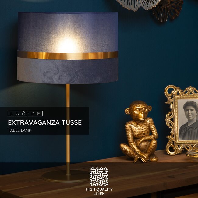 EXTRAVAGANZA BETWEEN - Lampe de table - Ø 30 cm - 1xE14 - Bleu - 10509/81/35