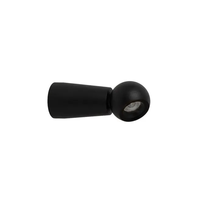 IPSOS - Wandlamp Badkamer - LED - 1x6W 2700K - IP54 - Zwart - 33200/05/30