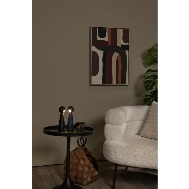 IPSOS - Rechargeable Table Lamp - Battery - LED Dim to warm - 1x3W 3000K/3200K - Blue - 33500/03/35