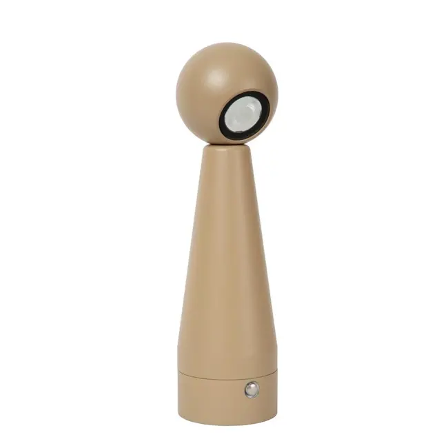 IPSOS - Rechargeable Table Lamp - Battery - LED Dim to warm - 1x3W 3000K/3200K - Taupe - 33500/03/41