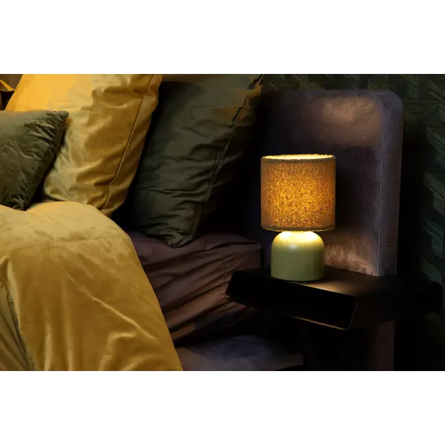 WOOLLY - Lampe de table - Ø 16 cm - 1xE14 - Vert - 10516/01/33